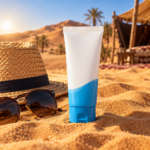 Crème solaire SPF 50 et baume à lèvres
